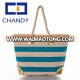 Stock Metallic Block Tote Bag Canvas Beach Bag